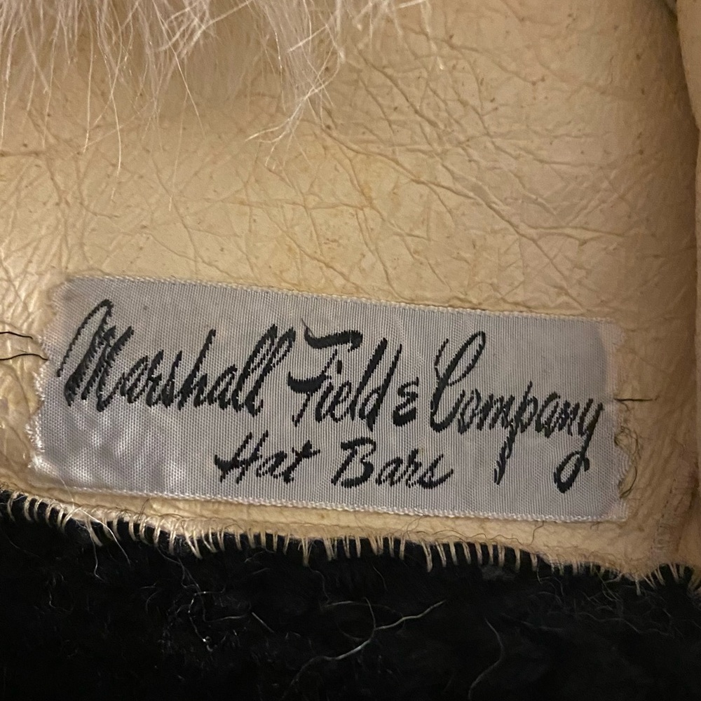 Vintage Marshall Field & Company Fur Hat made in Italy!